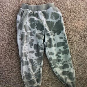 Gray Tie-Dye Kids Sweatpants
